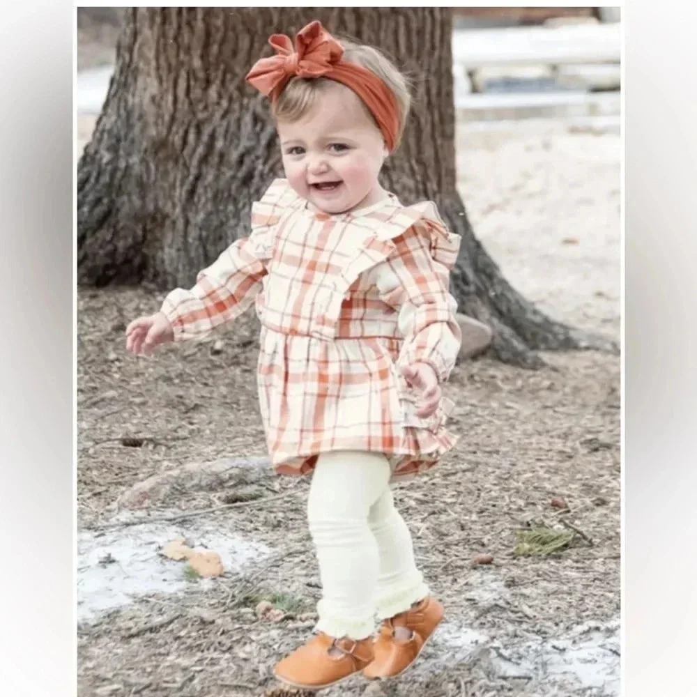 Ruffle Butts Plaid Waterfall Bubble Romper